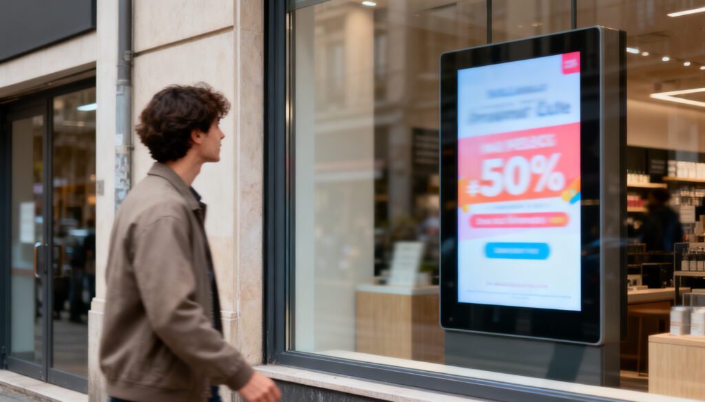 solution affichage dynamique pour commerce et secteur retail